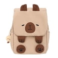 thumbnail image 3 of 164 Mochila Capibara Con Nuevo Bolso Escolar Carpincho Dibujos Animados Mujer Fea Mochila para Estudiantes Gran Capacidad (Negro), 3 of 6