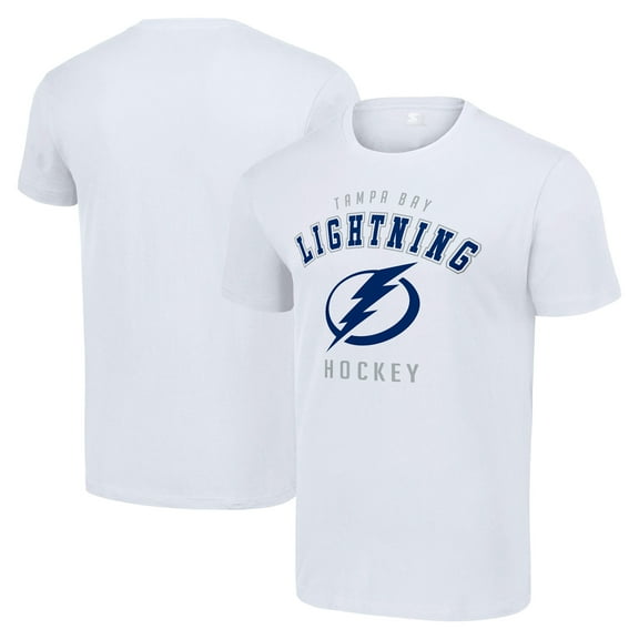Men's Starter White Tampa Bay Lightning Logo T-Shirt