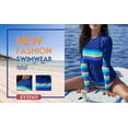thumbnail image 3 of Swimsuits for Women Retro Stripes Halter Neck Sporty Tankini Set Boyshorts Swimsuits, 3 of 10