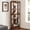 Walnut, variant on Curio Cabinet with Glass Doors, 6-Tier Glass Display Cabinet China Cabinet with Adjustable Shelves & Mirrored Back Panel, Corner Cabinet Glass Display Case for Living Room, Entryway, Oak