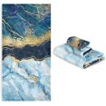 thumbnail image 6 of GZHJMY Bath Towel Sets for Bathroom Hand Towels Fingertip Towels Blue Gold Marble Abstract Modern 3 Piece Decorative Soft Cotton Absorbent, 6 of 6