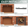 thumbnail image 5 of Adjustable Fireplace Curtain Rod, Heavy-Duty Metal Fireplace Rod Kit With Spark Screen Compatibility, For Fireplace Net Curtains, Multi-Scene Use, 5 of 5