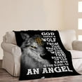 thumbnail image 3 of Kuscheln Wolf Blanket for Girls Boys Motivational Quotes Throw Blankets Wildlife Wolf Fleece Cozy Throws Warm Soft Fuzzy Stuffed Animal Plush Decor for Sofa Bed Gifts, 3 of 7