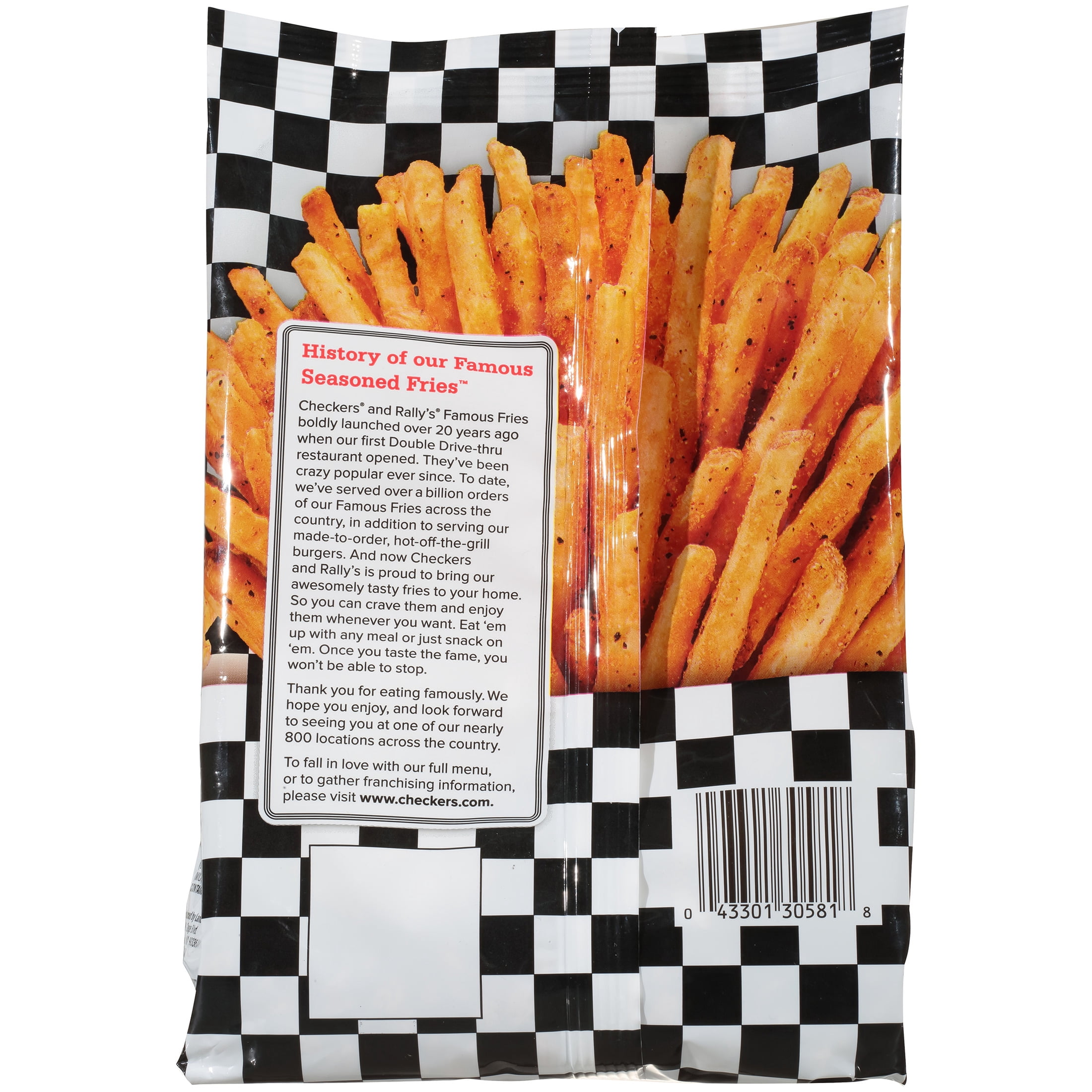 Checkers & Rally's Famous Seasoned Fries, Frozen 28 oz Bag