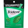thumbnail image 2 of Trident Unwrapped Spearmint Sugar Free Gum with Xylitol, 30 count, 2 of 7