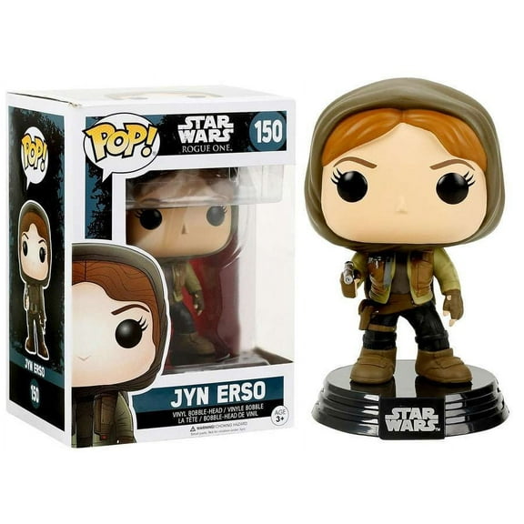 FUNKO POP 10450 Star Wars Rogue One Jyn Erso Hooded Bobble Toy