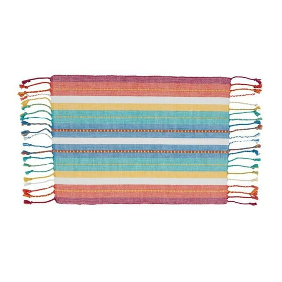 Saro Lifestyle Striped Dobby Placemat (Set of 4)