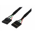 thumbnail image 1 of StarTech.com 5 Pin USB 2.0 Header - 18 in USB IDC Motherboard Header Cable - F/F (USBINT5PIN) - USB cable - 5 pin IDC (F) to 5 pin IDC (F) - USB 2.0 - 1.5 ft - black, 1 of 2