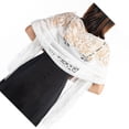 thumbnail image 1 of Minnieouse Chal de mujer portátil lavable decorativo flor patrón encaje transpirable elegante moda Oficina señoras envuelve ropa Accesorios de disfraces Blanco Minnieouse AP012528-03, 1 of 6