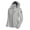 Light Gray, variant on Women's Softshell Jacket Ski Jacket with Removable Hood, Fleece Lined and Water Repellent Blue Heather Size XS