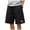 Black, variant on vigerkar Women's Summer Casual Elastic Waist Comfy Knee Length Bermuda Shorts with Pockets (Black, 3XL)