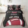 thumbnail image 2 of Erosebridal Atlanta Bedding Sets Twin Size,Sports Theme Comforter Sets with Sheets,Football City Bed in a Bag Twin Size For Boys Kids,Microfiber Bedroom Decoration Reversible,7-Piece, 2 of 7