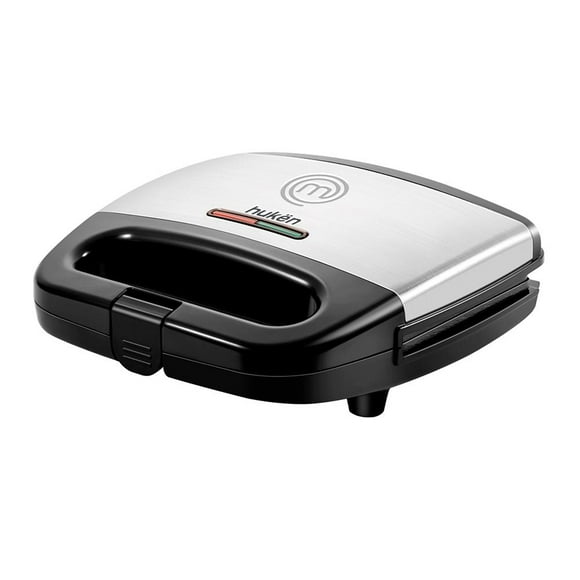 Wafflera Belga Powwr-Ready MasterChef Huken 2 Rebanadas Acero