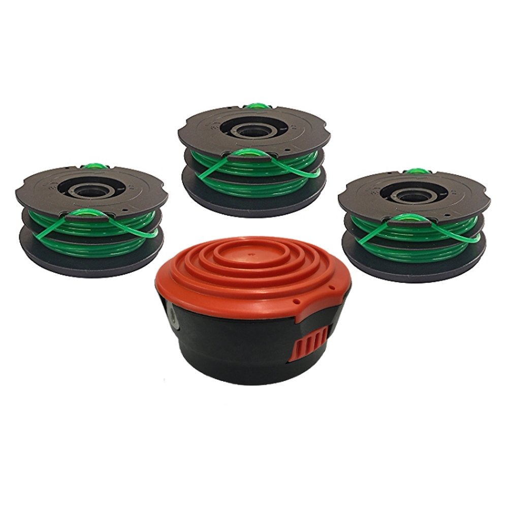 3 Dual Line Spools and Spool Cover for Black & Decker GH2000 Trimmer