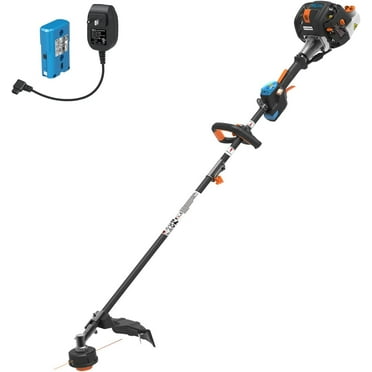 LawnMaster NPTGSP2617A No-Pull Gas Grass Trimmer with Electric Start 26cc 2 Cycle 17-Inch