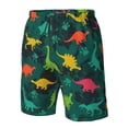 thumbnail image 4 of Fotbe Colorful Dinosaurs Trajes de Baño Estampados para Hombre, Shorts de Verano de Secado Rápido, Ropa de Playa, Bañadores-X-Large, 4 of 6