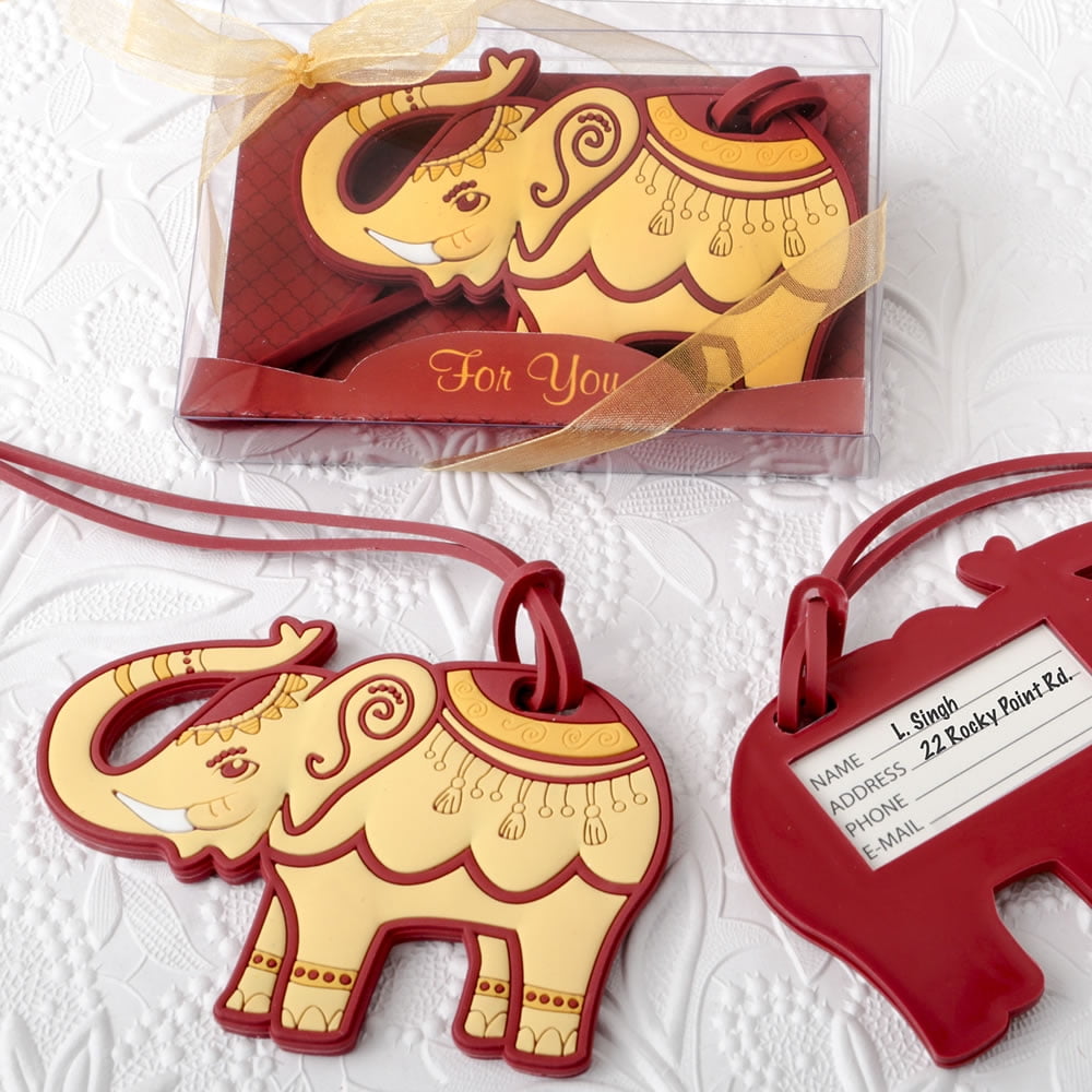 cream luggage tags