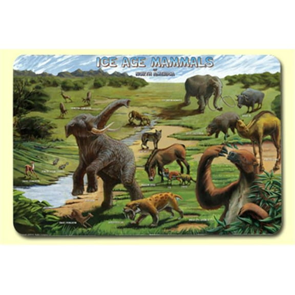 Painless Learning Ice Age Mammals Placemat