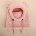 thumbnail image 6 of Splozh Toddler Winter Hat Baby Winter Pullover Hat Children's Double Ear Cute Knitting Yarn Baby Hat Pink,3-10 Years, 6 of 7