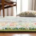thumbnail image 3 of SAFAVIEH Madison Alys Vintage Traditional Area Rug, Green/Turquoise, 3' x 3' Round, 3 of 7