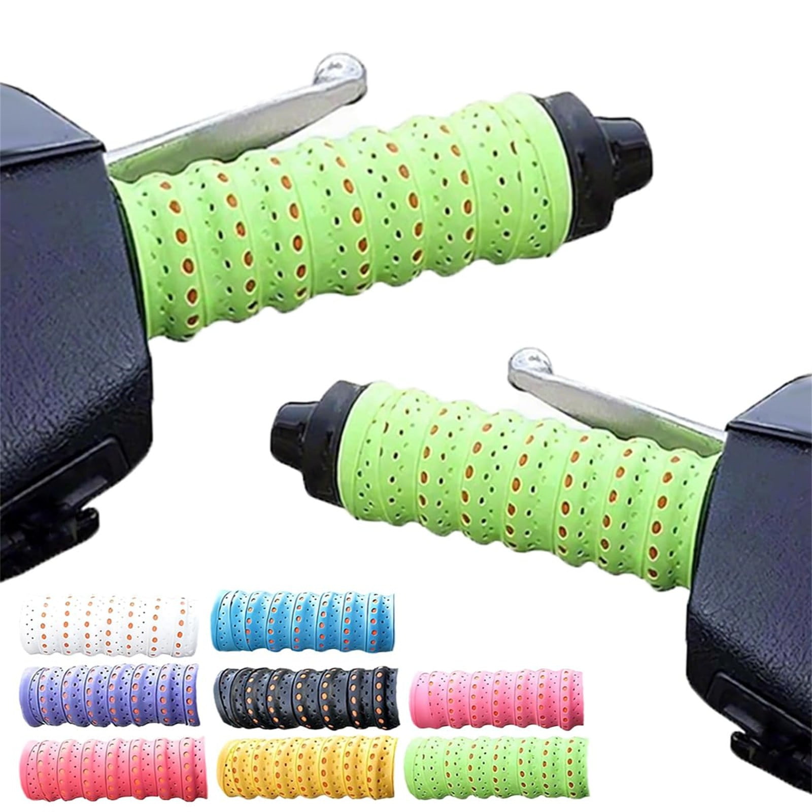 Urbanw Silicone Grip Tape Motorcycle Handlebar Wrap Anti Slip Grip Cover 3.6Ft for Motorcycle Fishing Rod Handle Use Pink 1Pcs