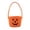 Saffron, variant on Spooky Candy Basket for Holiday Sweets, Halloween Pumpkin Bucket Tote with Sturdy Handle, Jack O Lantern Face Decorative Toy Storage Bin for Festival Party Favors Treats Collecting, 1Pc