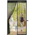 thumbnail image 1 of Cortina antimosquitos para puerta, color negro, 90 x 210 cm, con velcro, 1 of 5