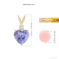thumbnail image 3 of ANGARA Natural 1.8 ct Tanzanite V-Bale Pendant with Diamond in 14K Yellow Gold for Women (Size-8mm) | December Birthstone, Anniversary, Jewelry Gift for Women | Natural Tanzanite Necklace, 3 of 8