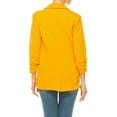 thumbnail image 4 of Women's Versatile Blazer for Work Casual Wear Ruched SleevesSingle Button, 4 of 8