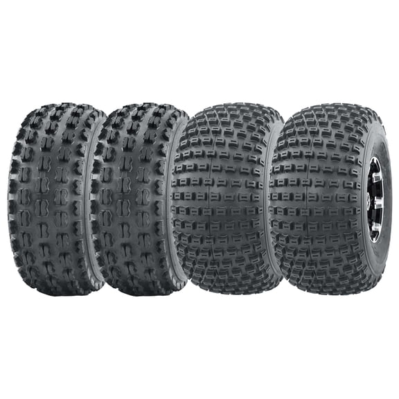 Set of 4 WANDA Sport ATV tires 21x8-9 21X8X9 Front & 22x11-8 22x11x8 Rear 4PR