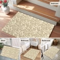 thumbnail image 5 of Entryway Rug 2'x3', Beige Spring Floral Small Rug for Kitchen Bathroom Door Mat Indoor Entrance, Farmhouse Flowers Elegant Pastoral Non-Slip Area Rugs Floor Mats Carpet Front Door Rugs, 5 of 8
