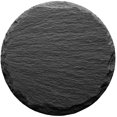 thumbnail image 4 of Drink with Holder, 8 Pieces Round Slate Stone 4 Inch Handmade For Bar and Home, Black, 4 of 8