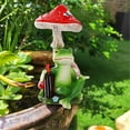 thumbnail image 5 of Resin Frog Statue - Miniature Garden Decor For Fairy Gardens, Aquarium Landscaping & Terrariums | Realistic Pond Figure With Waterproof Design, 5 of 9