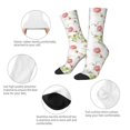 thumbnail image 4 of Balery Roses Flowers Calcetas Largas con Estampado para Hombre y Mujer – Suaves y Transpirables, Talla Única (US 5-11), 4 of 6