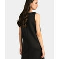 thumbnail image 2 of Armani Womens Side Zipper Shift Dress, Black, 46, 2 of 3