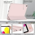 thumbnail image 5 of Aoub Case for iPad (A16) 11th Generation Case 2025, iPad 10th Generation Case 2022, Tri-fold Stand Smart Case Soft TPU Back Case with Pencil Holder, Auto Sleep/Wake (Pink), 5 of 11