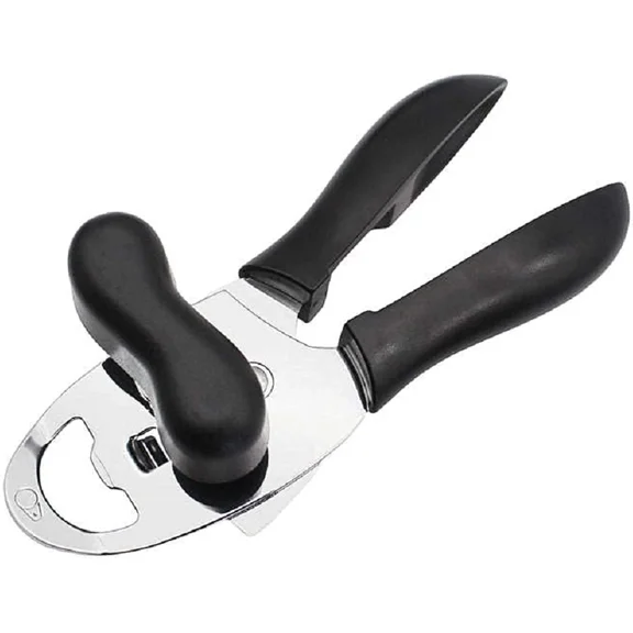 Can Opener - 4 In 1 Stainless Steel, Manual Easy Bottle Openers With Ultra Sharp