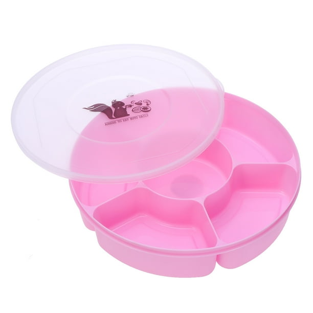 Etereauty Creative Plastic Multi Sectional Snack Serving Tray Set With etereauty-creative-plastic-multi-sectional-snack-serving-tray-set-with