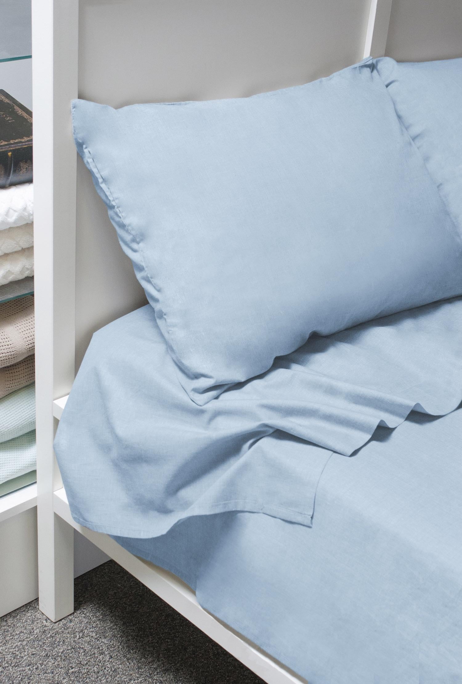 300 Thread Count 100% Cotton 4-Piece King Sheet set in Cool Blue