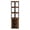 Vintage Brown, variant on Huisuilinss Corner Bar Cabinet,5-Tier Industrial Wine Bar Cabinet,Freestanding Liquor Cabinet With Wine Rack,Glass Holder,Adjustable Shelf,Sideboard,Display Cabinet For Dining Living Home Bar