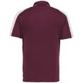 thumbnail image 4 of Augusta Sportswear B09634586 Mens Two-Tone Vital Polo T-Shirt, Maroon & White - Extra Large, 4 of 5