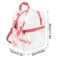 thumbnail image 1 of Tumotour Transparent Backpack Transparent Mini Backpack Suitable For Students' Bags, 1 of 5