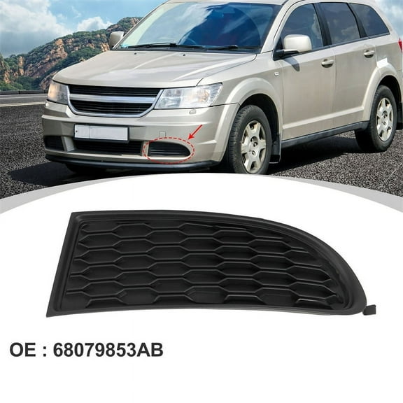 Car Front Fog Light Grille Cover Trim Left/Right 68079853AB 68079852AB for Dodge Journey 2014 2015 2016 2017 2018 2019 2020