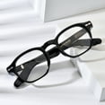 thumbnail image 4 of HEPIDEM Acetate Glasses Frame Men Women Square Eyeglasses Optical Spectacles MZEPH (MZEPH Black Silver C1), 4 of 10