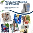 thumbnail image 5 of Non Slip Socks 12 Pairs Toddler Grip Socks Anti Skid Crew Socks for Boys Girls 1-7 Years, 5 of 7