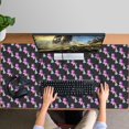 thumbnail image 4 of Long Mouse Pads for Desk,Black Cartoon Unicorn Rainbow Pattern Desk Mats on Top Of Desks, Desk Mouse Pad Extra Large with 3mm Non-Slip Base and Stitched Edge for Gaming,Office,Work,Home 47.3"x23.6", 4 of 6