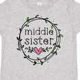 thumbnail image 4 of Inktastic Middle Sister Leaves, Circle, Heart Girls Toddler T-Shirt, 4 of 5