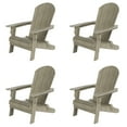 thumbnail image 4 of WestinTrends Tuscany Outdoor Folding Adirondack Seashell Chair (Set of 4), Weathered Gray, 4 of 5