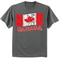 thumbnail interactive-video image 1 of Threadrock Men's Canadian Flag Long Sleeve T-Shirt - 100% Cotton, Country Pride (Sizes S-3XL) 1 of 3