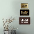 thumbnail image 4 of Signs ByLITA Classic Framed Close The Door Sign (Black Gold) - Medium, 4 of 6